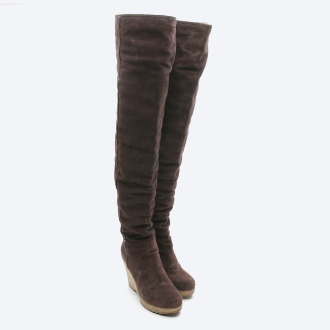 Image 2 of Overknee Boots EUR 37 Brown in color Brown | Vite EnVogue