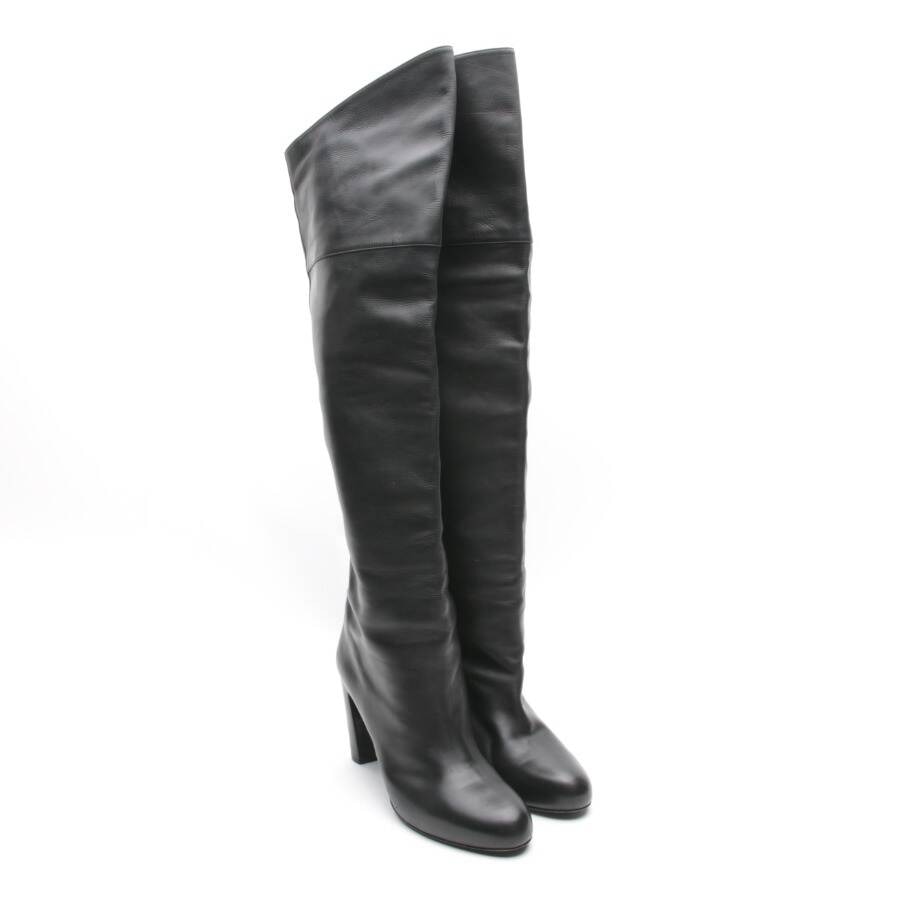 Image 2 of Overknee Boots EUR 41 Black in color Black | Vite EnVogue