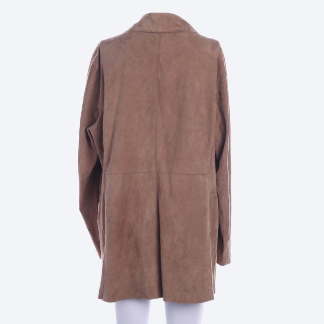 Image 2 of Leather Coat 44 Camel in color Brown | Vite EnVogue