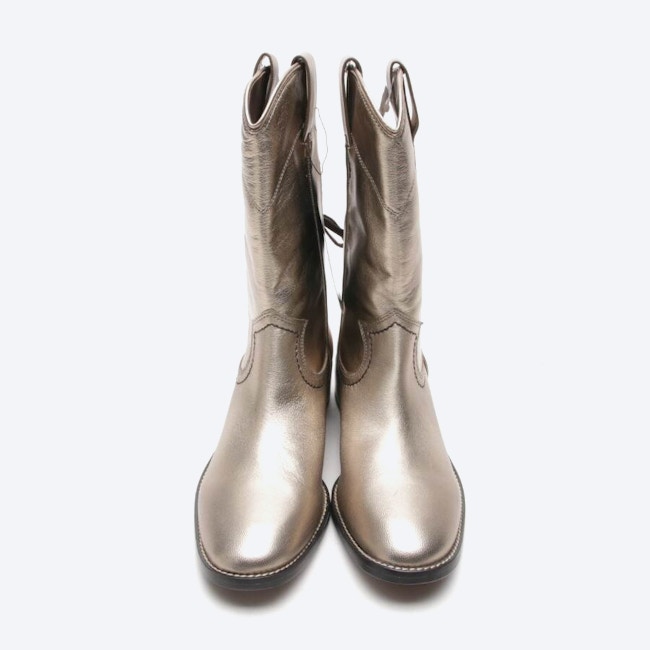 Image 2 of Ankle Boots EUR 38.5 Gold in color Metallic | Vite EnVogue