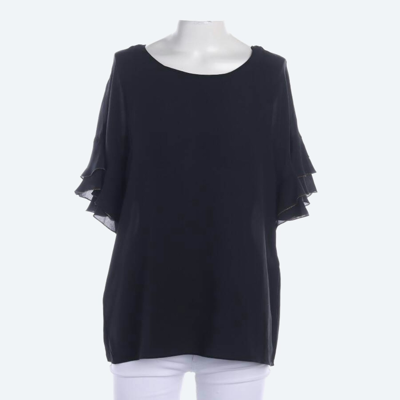 Image 1 of Silk Shirt 36 Black in color Black | Vite EnVogue