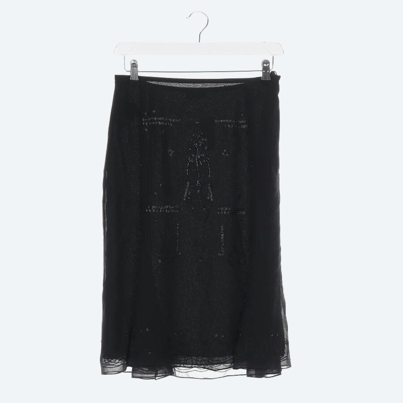 Image 1 of Silk Skirt 34 Black in color Black | Vite EnVogue