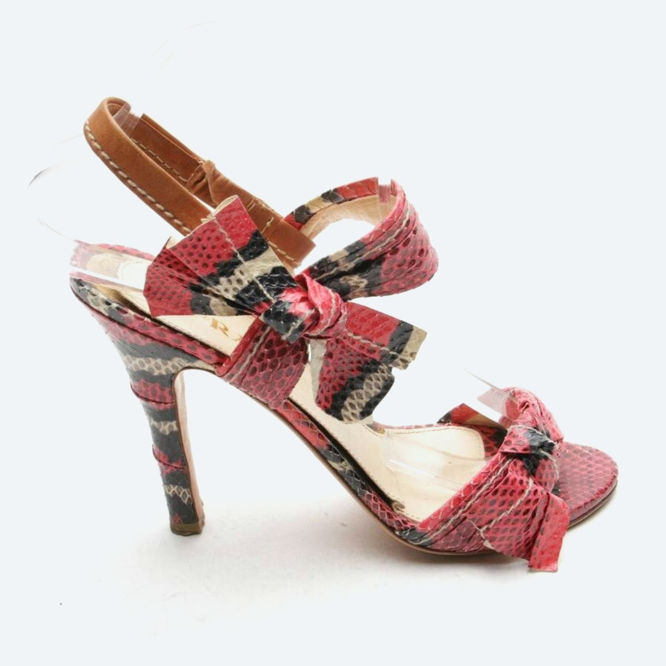 Image 1 of Heeled Sandals EUR38 Multicolored in color Multicolored | Vite EnVogue