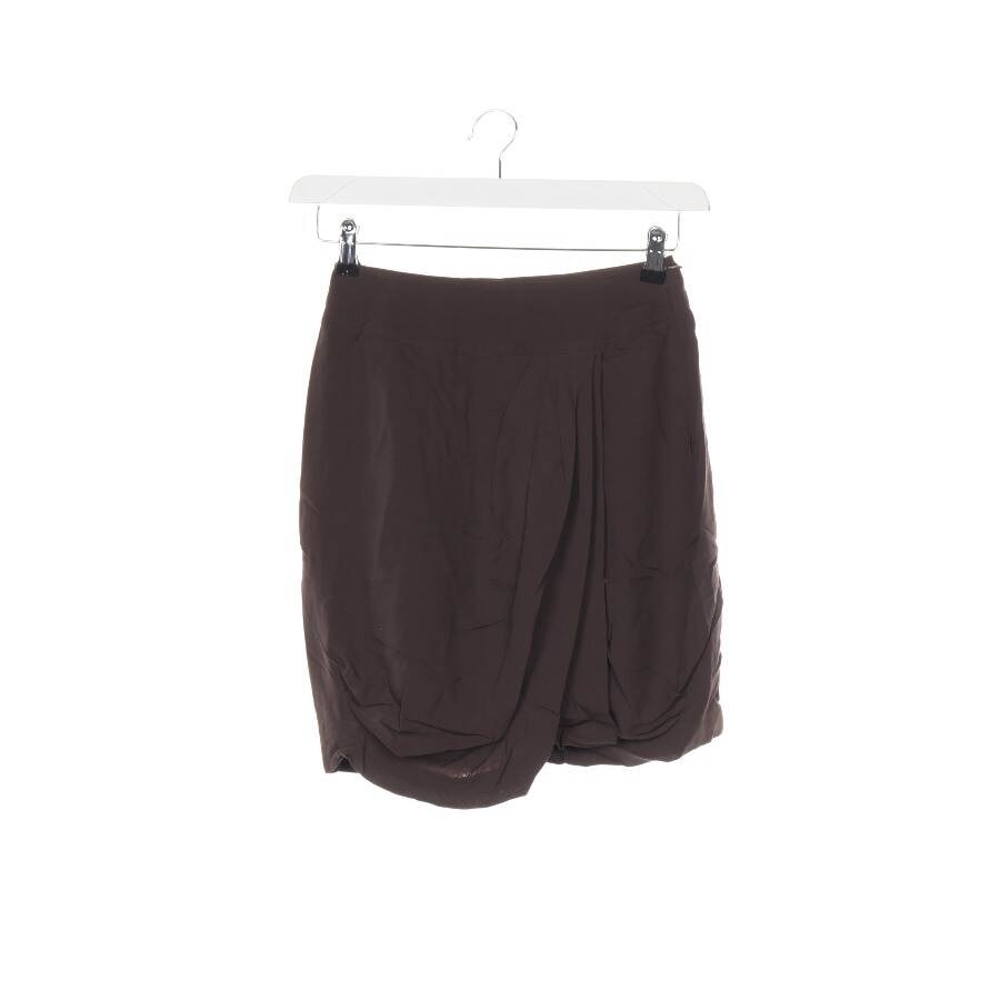 Image 1 of Mini Skirt 34 Dark Brown in color Brown | Vite EnVogue
