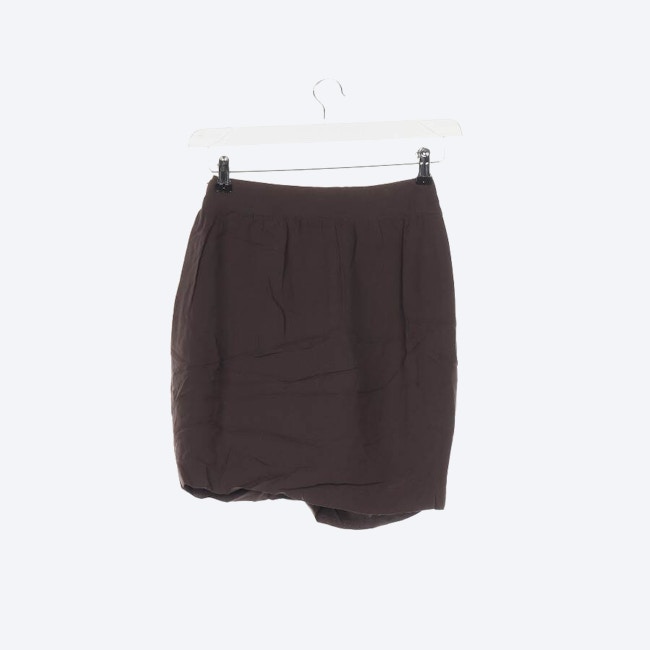 Image 2 of Mini Skirt 34 Dark Brown in color Brown | Vite EnVogue