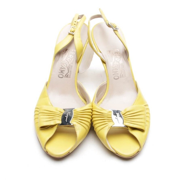 Heeled Sandals EUR 39.5 Yellow | Vite EnVogue