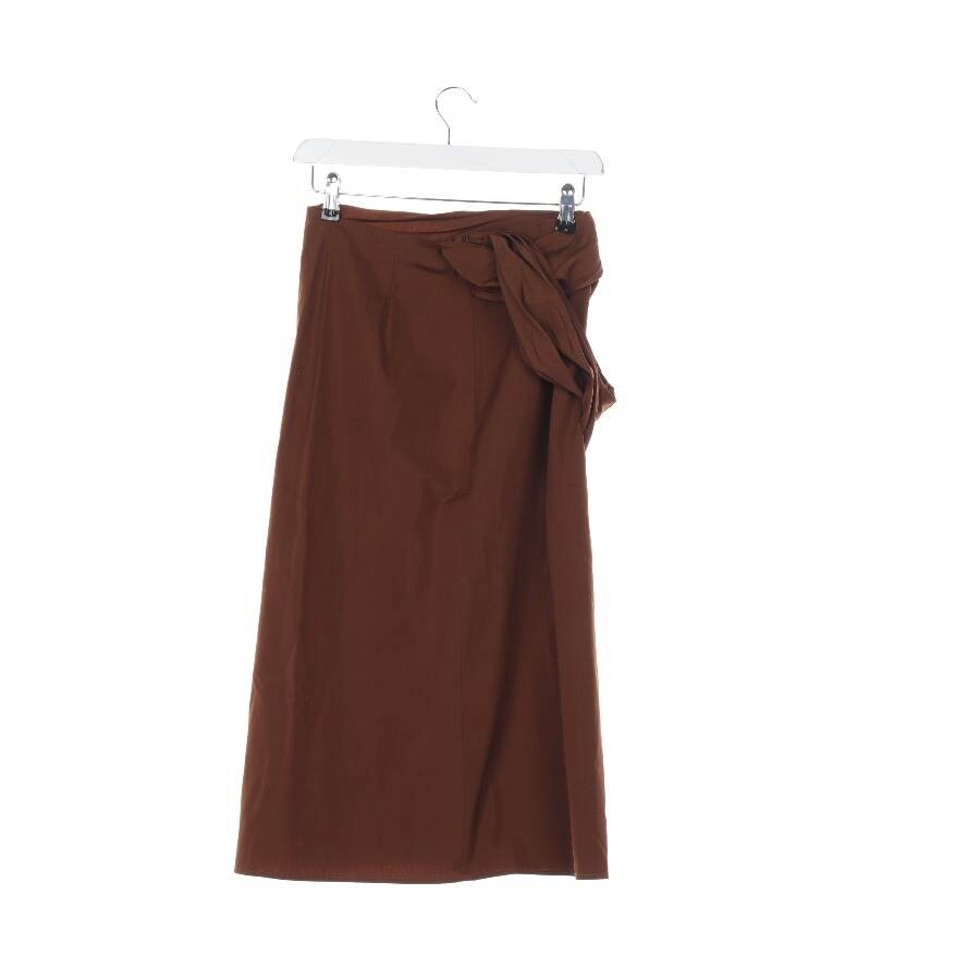 Image 2 of Skirt 32 Brown in color Brown | Vite EnVogue