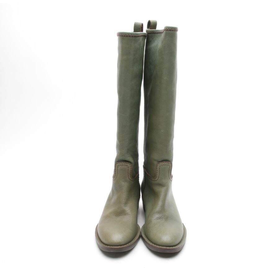 Image 2 of Boots EUR 36 Green in color Green | Vite EnVogue