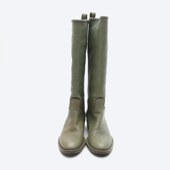 Image 2 of Boots EUR 36 Green in color Green | Vite EnVogue