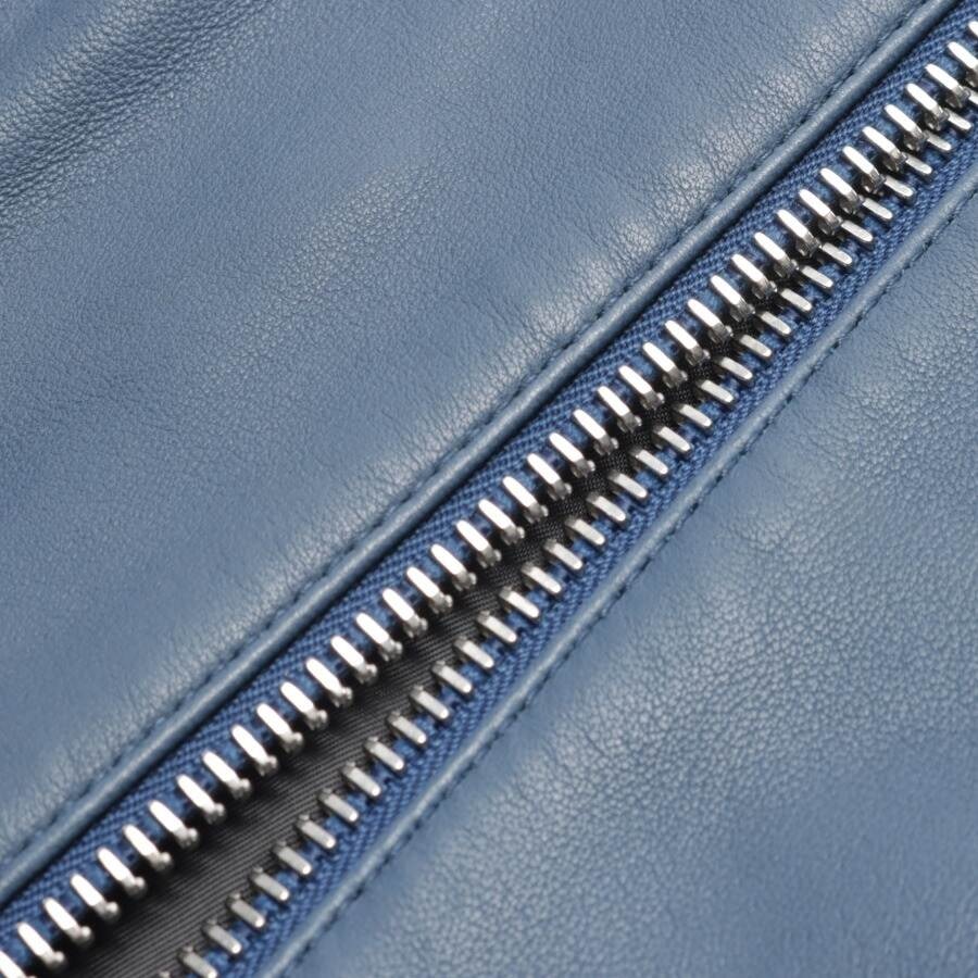 Image 4 of LeatherJacket 38 Light Blue in color Blue | Vite EnVogue