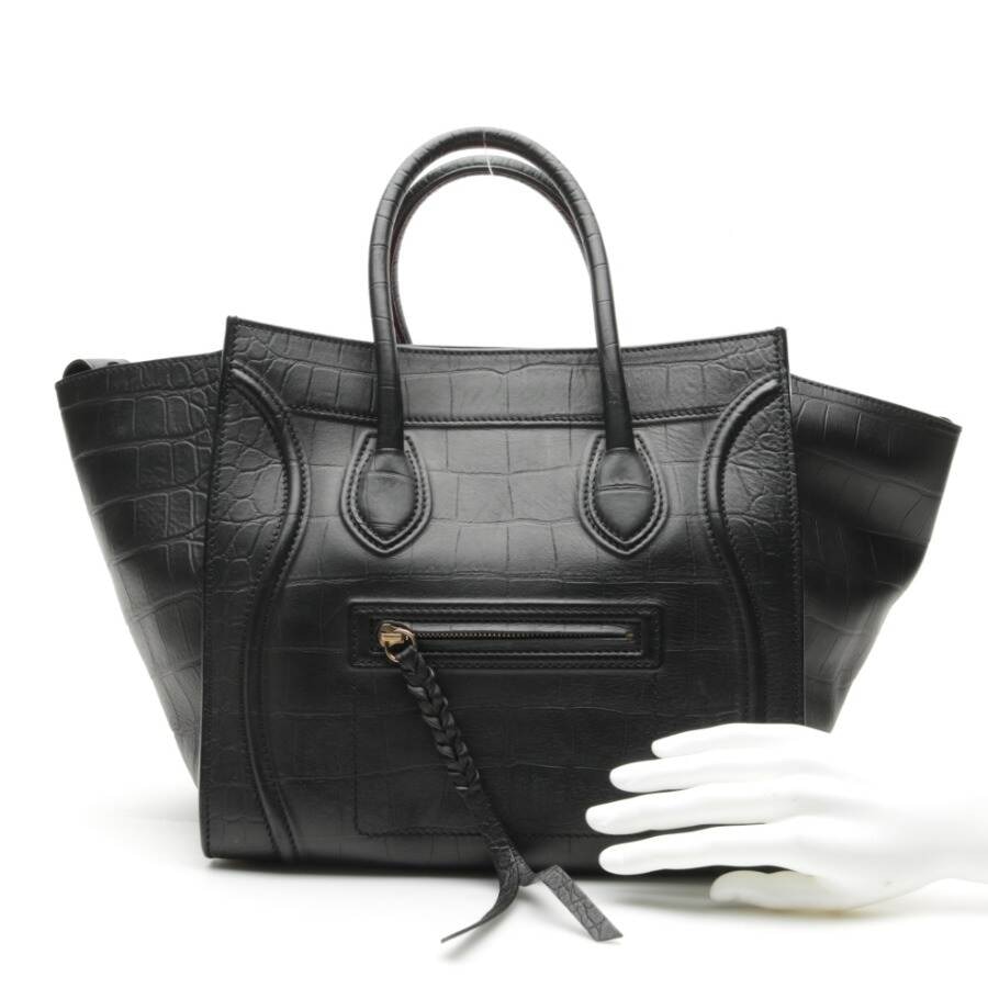 Image 4 of Luggage micro Handbag Black in color Black | Vite EnVogue