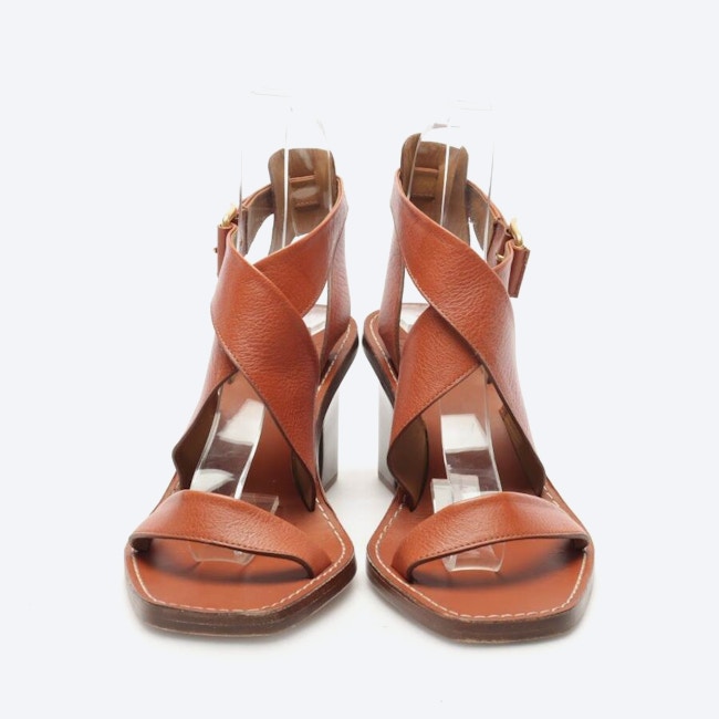 Image 2 of Heeled Sandals EUR 37.5 Copper in color Brown | Vite EnVogue