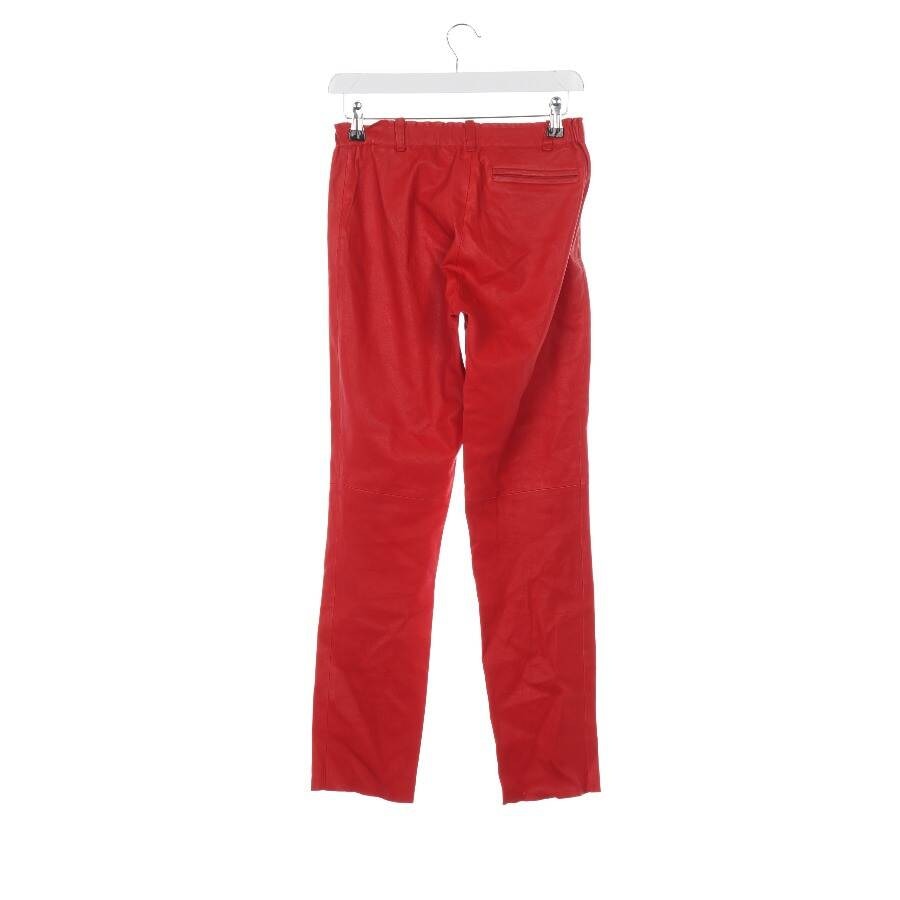Image 2 of Leather Pants M Red in color Red | Vite EnVogue