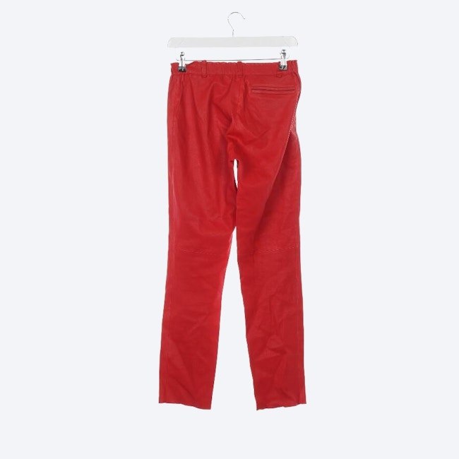 Image 2 of Leather Pants M Red in color Red | Vite EnVogue