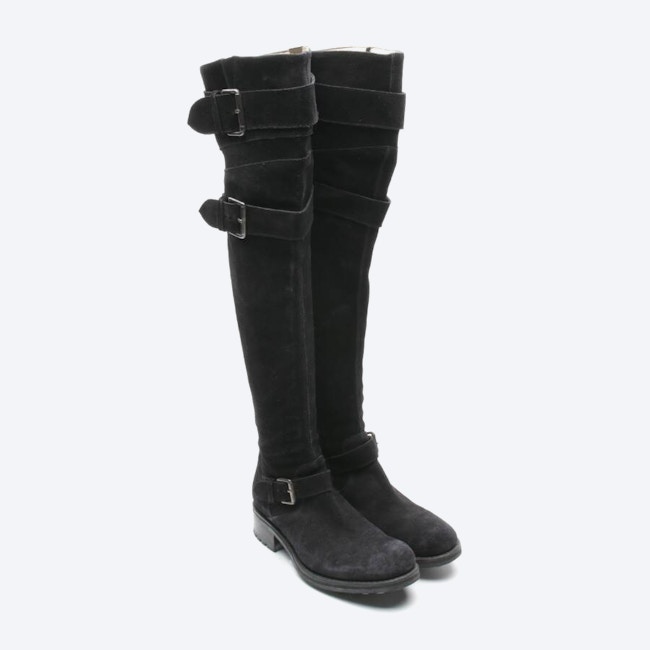 Image 2 of Overknee Boots EUR 39.5 Black in color Black | Vite EnVogue