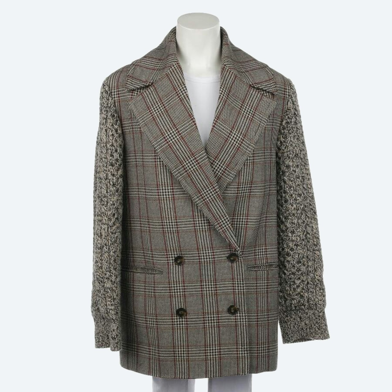 Image 1 of Wool Coat 36 Multicolored in color Multicolored | Vite EnVogue