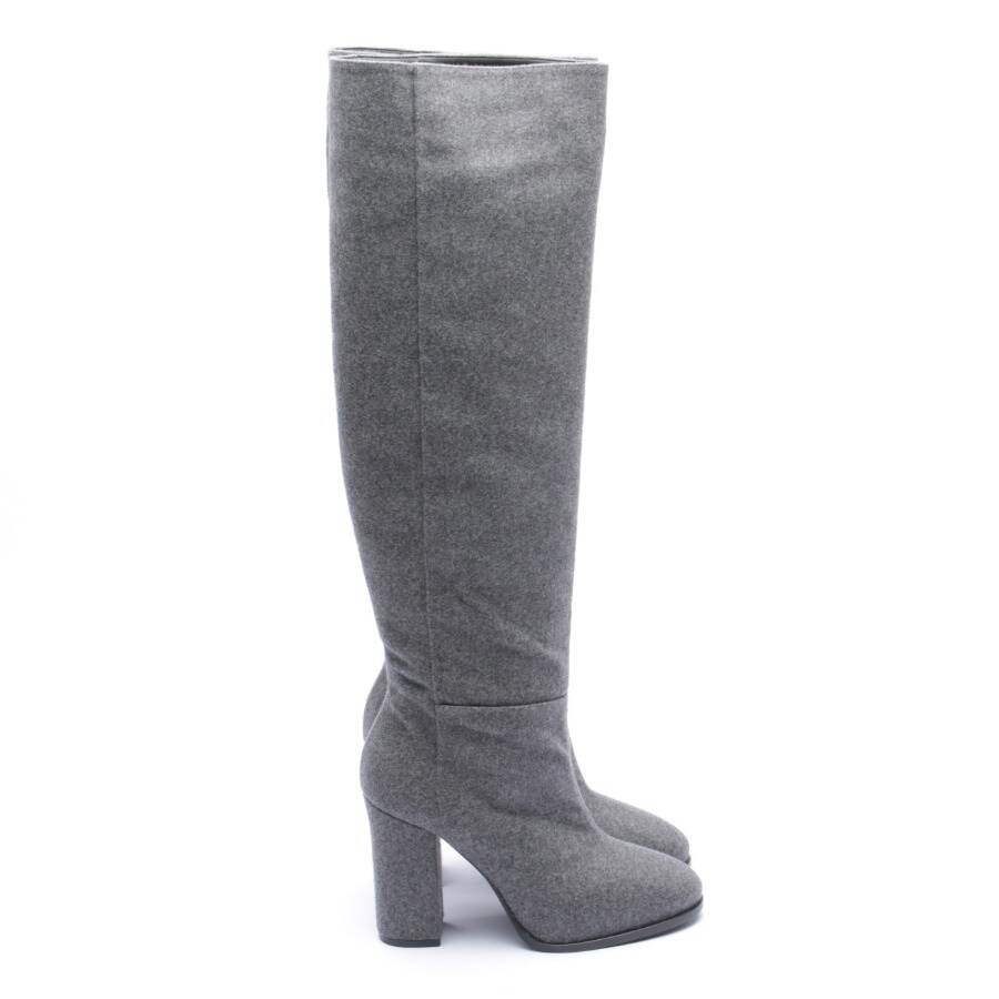 Image 1 of Overknee Boots EUR38 Gray in color Gray | Vite EnVogue