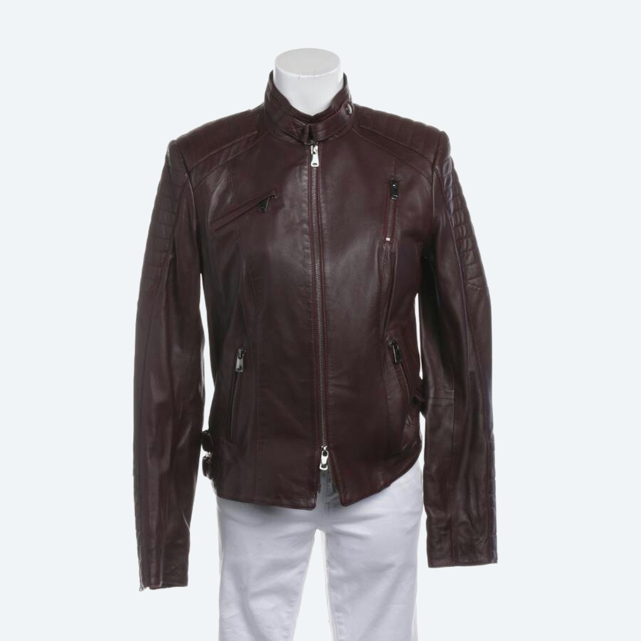 Image 1 of LeatherJacket 42 Red in color Red | Vite EnVogue