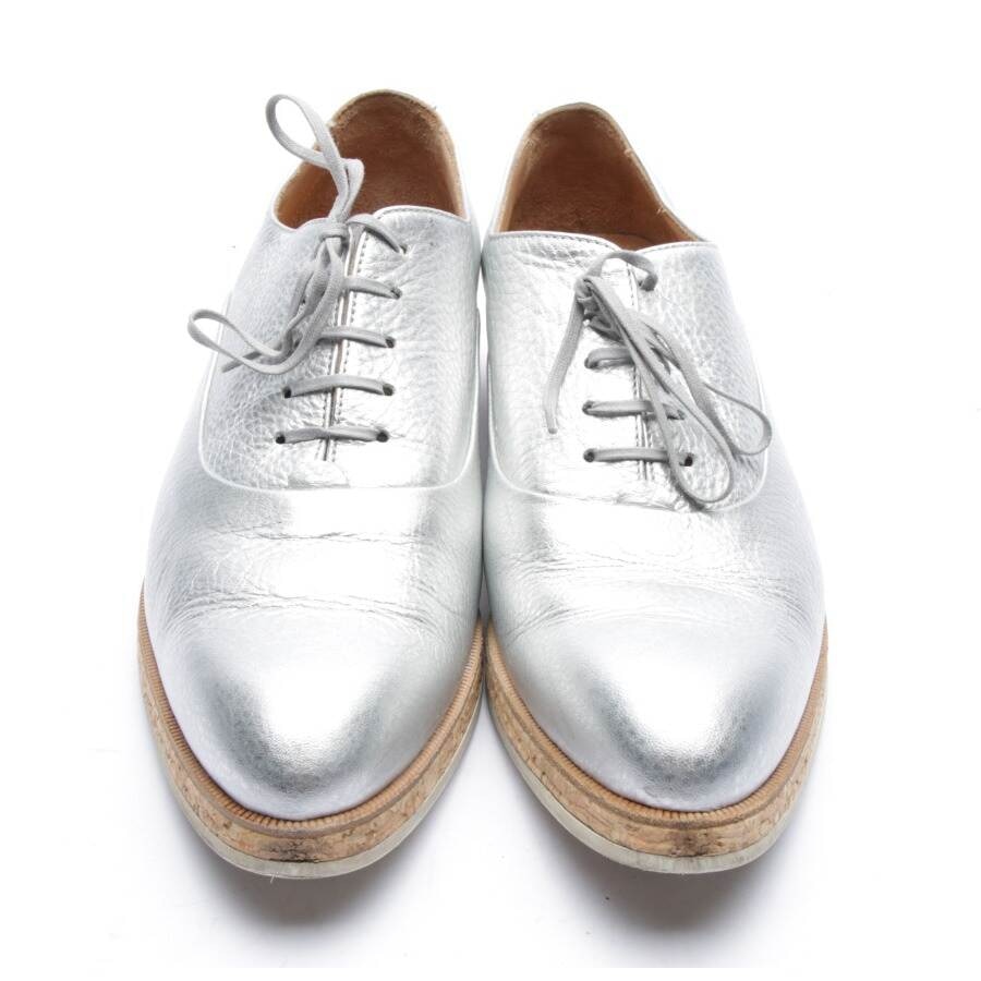 Image 2 of Lace-Up Shoes EUR38 Silver in color Metallic | Vite EnVogue
