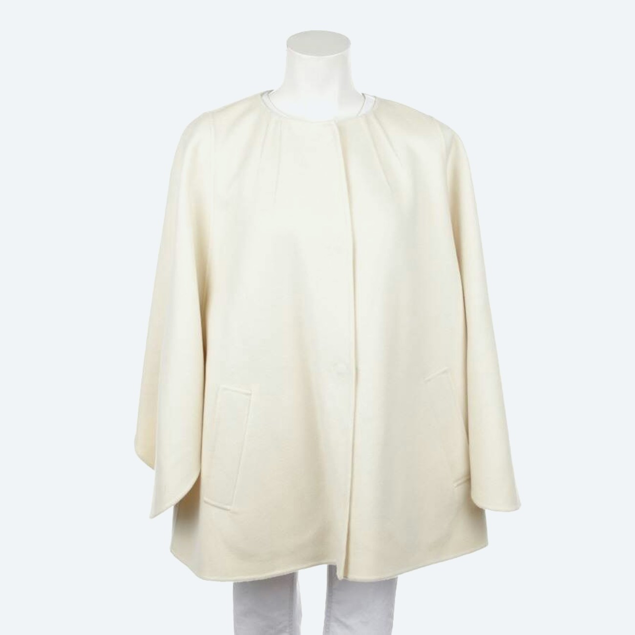 Image 1 of Cashmere Jacket 40 Cream in color White | Vite EnVogue