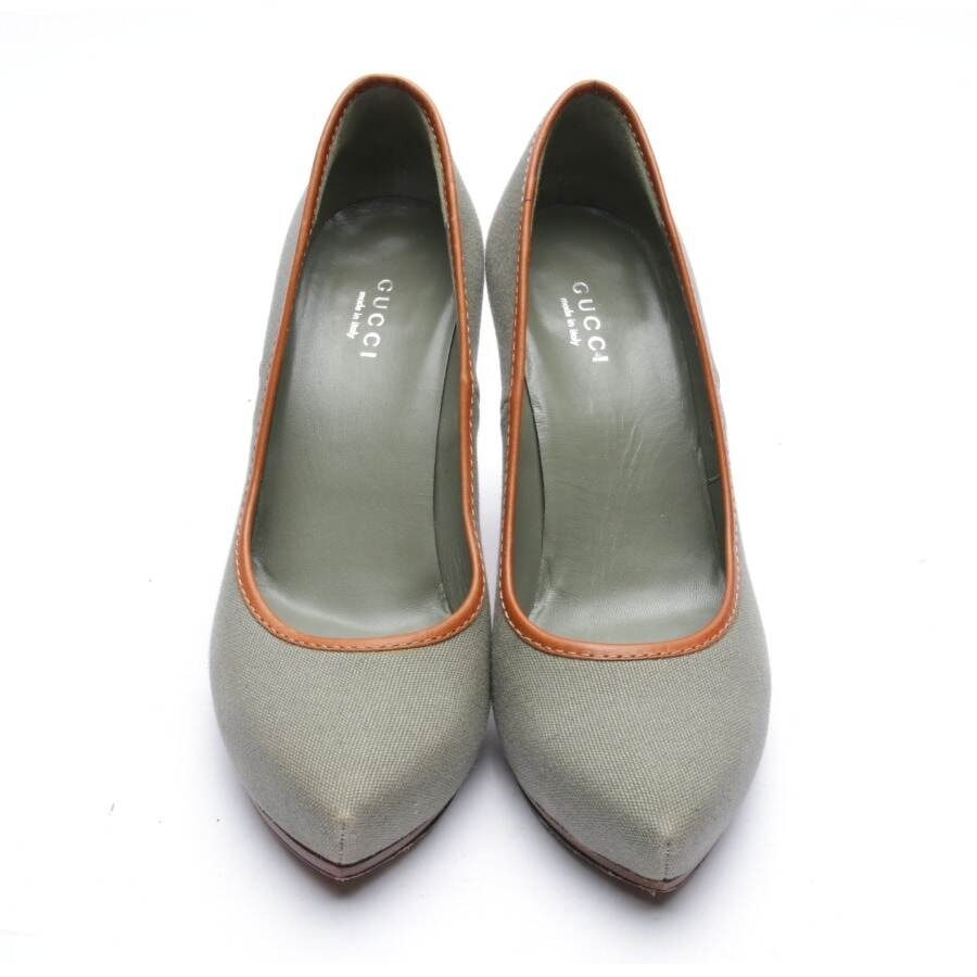 Image 2 of High Heels EUR 36.5 Olive Green in color Green | Vite EnVogue
