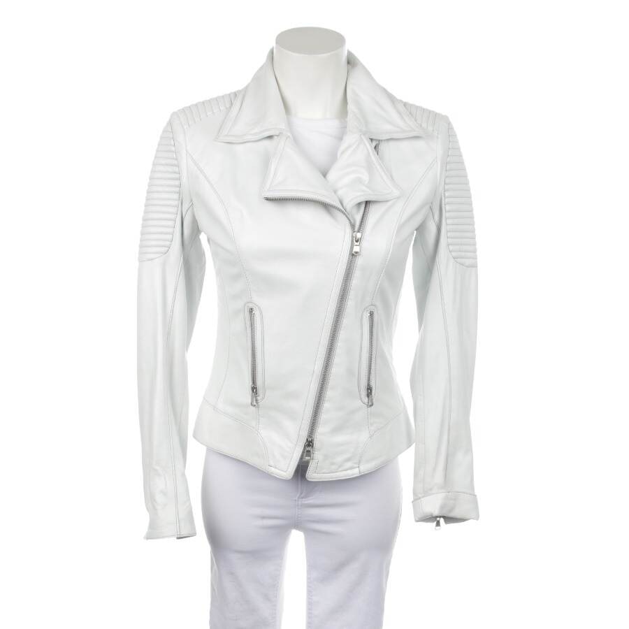 Image 1 of LeatherJacket 36 White in color White | Vite EnVogue