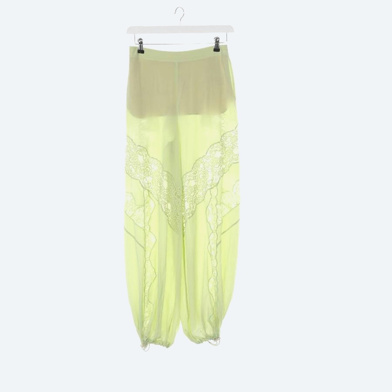 Image 1 of Silk Pants 42 Green in color Green | Vite EnVogue