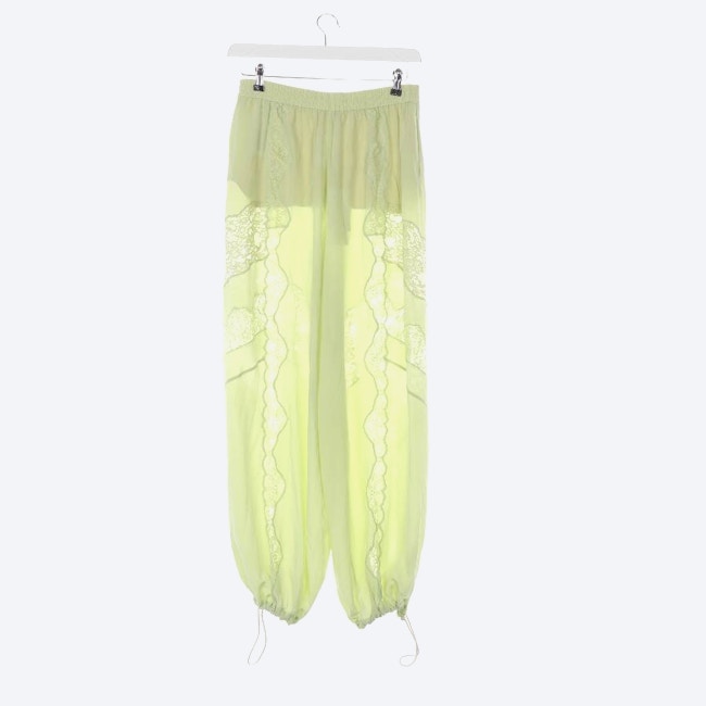 Image 2 of Silk Pants 42 Green in color Green | Vite EnVogue
