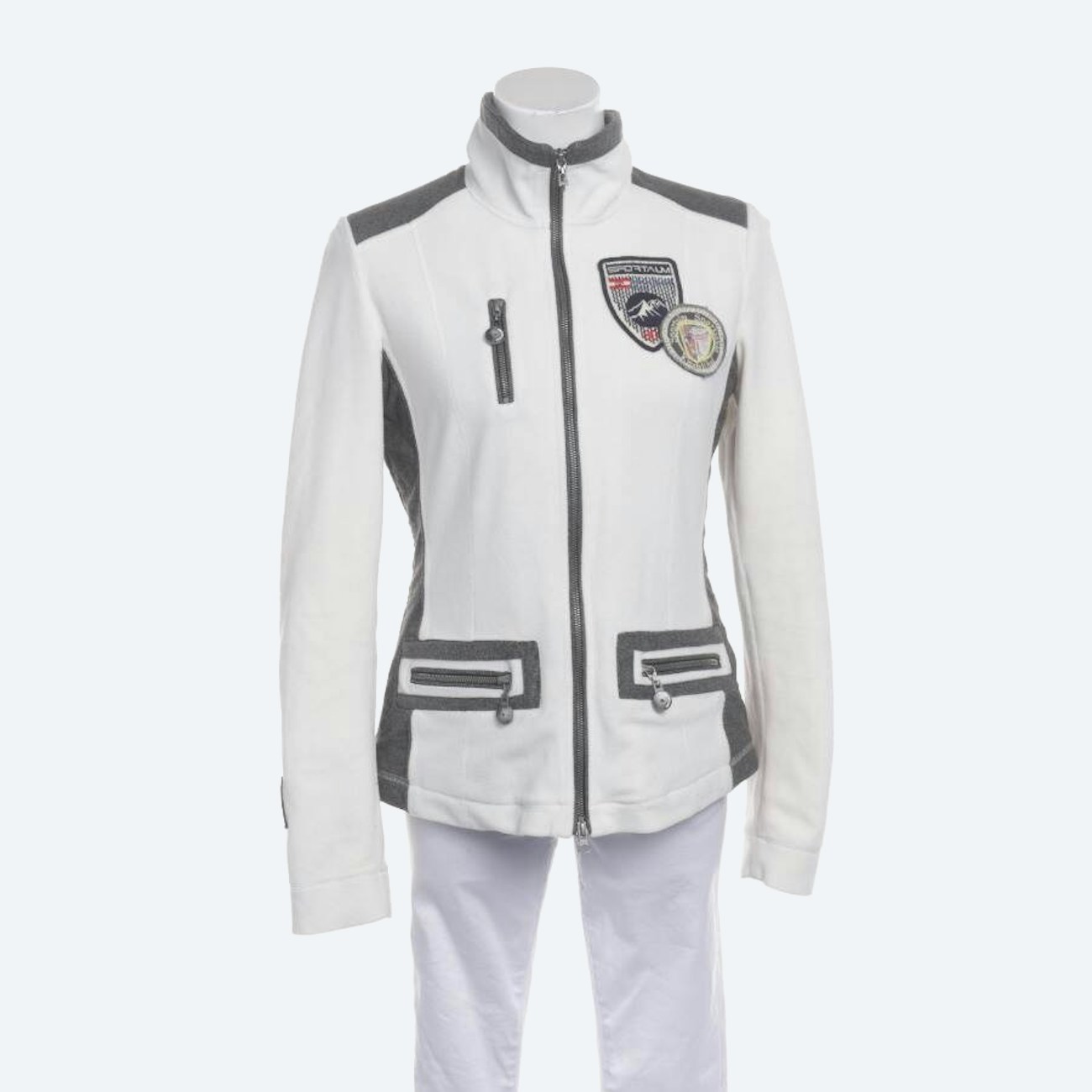 Image 1 of Sweat Jacket 38 White in color White | Vite EnVogue