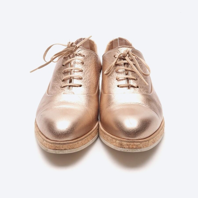 Image 2 of Lace-Up Shoes EUR38 Gold in color Metallic | Vite EnVogue