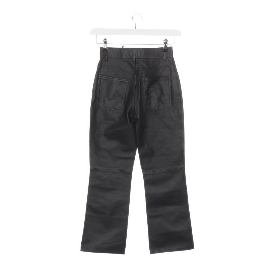 Image 2 of Leather Pants 30 Black in color Black | Vite EnVogue