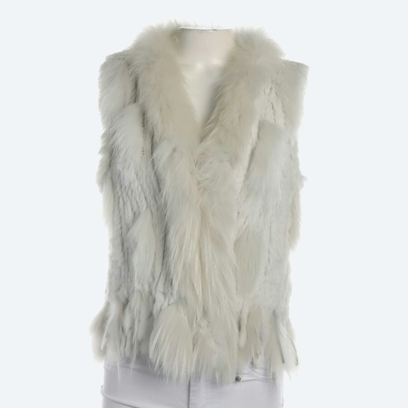 Image 1 of Fur Vest 34 White in color White | Vite EnVogue