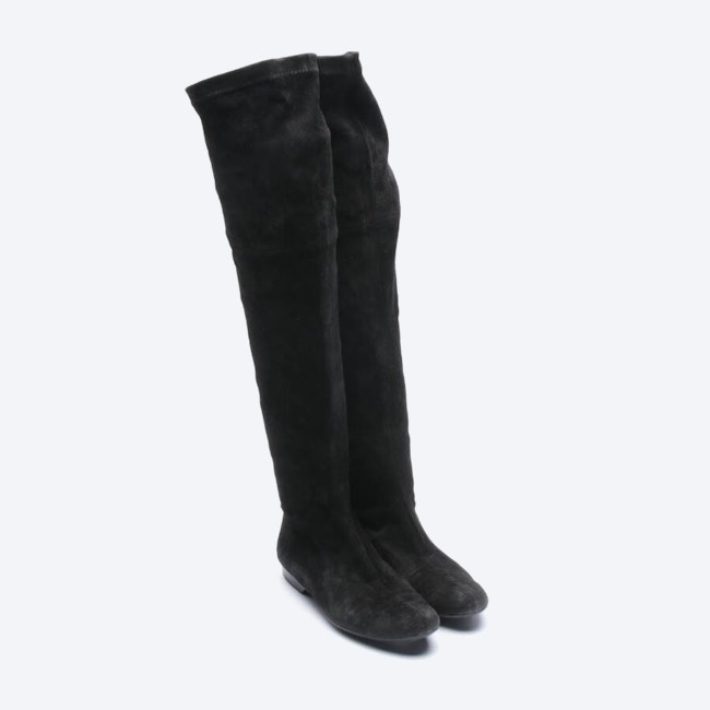 Image 2 of Overknee Boots EUR 36.5 Black in color Black | Vite EnVogue