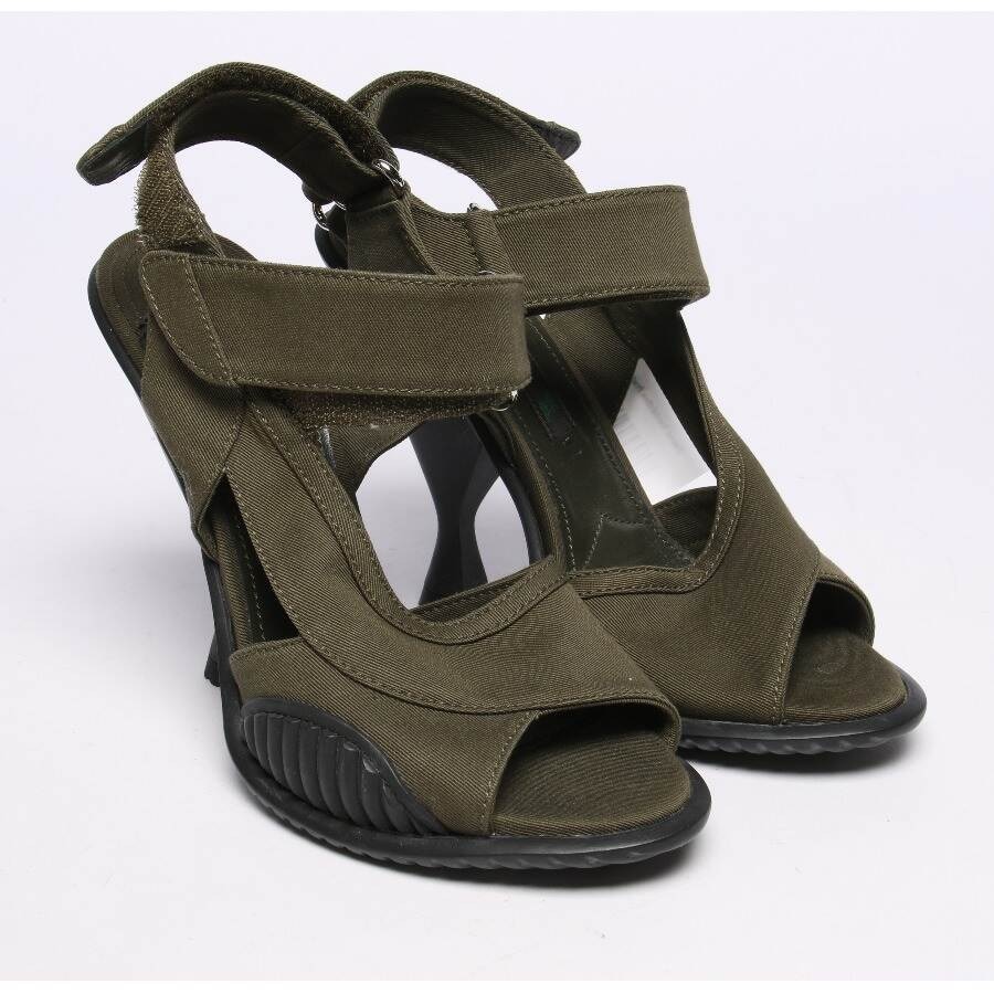 Image 1 of Heeled Sandals EUR 37 Olive Green in color Green | Vite EnVogue