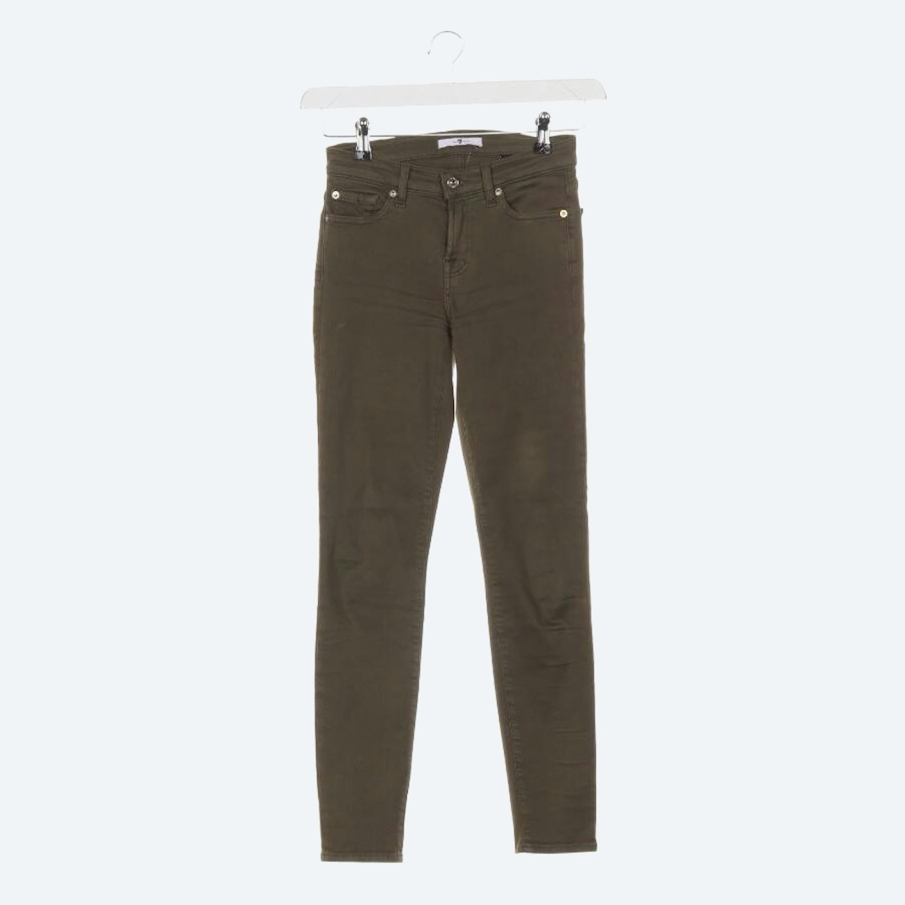 Image 1 of Jeans Skinny W24 Olive Green in color Green | Vite EnVogue