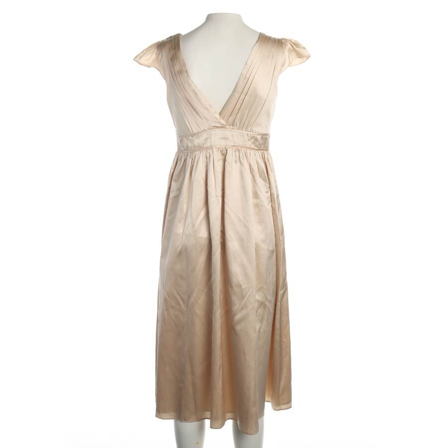 Image 2 of Silk Dress 38 Cream in color Brown | Vite EnVogue