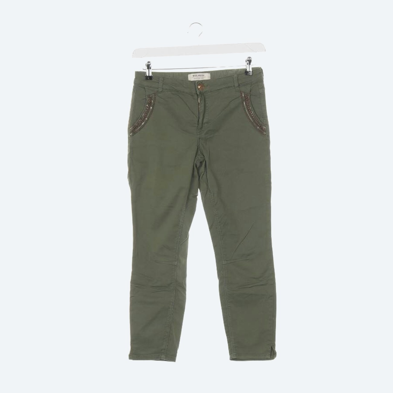 Image 1 of Trousers W28 Olive Green in color Green | Vite EnVogue