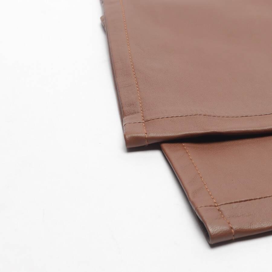 Image 3 of Leather Pants 34 Brown in color Brown | Vite EnVogue