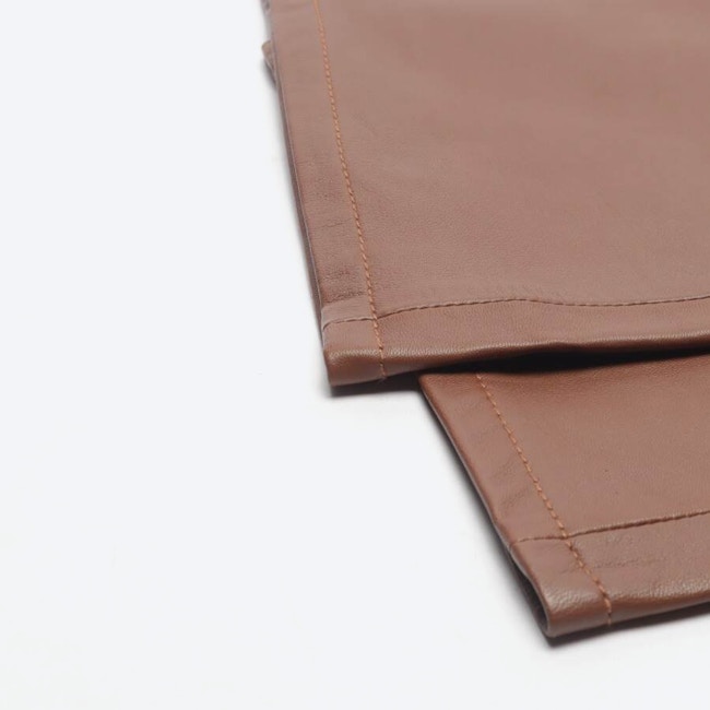 Image 3 of Leather Pants 34 Brown in color Brown | Vite EnVogue