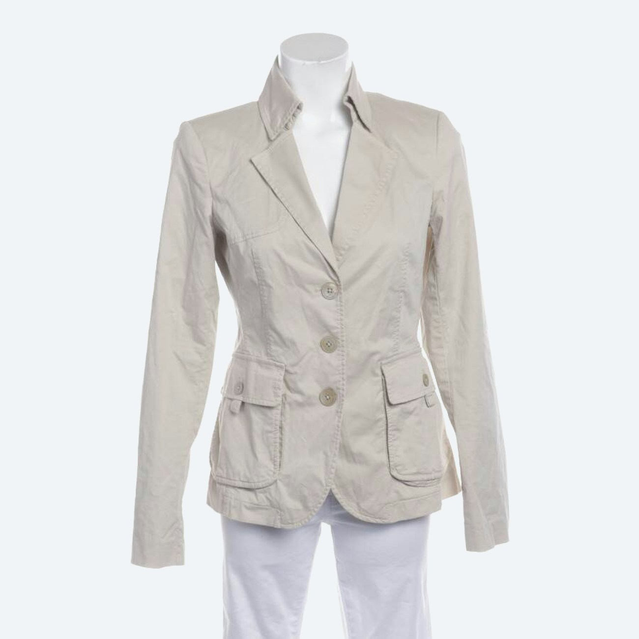 Image 1 of Summer Jacket 34 Beige in color White | Vite EnVogue
