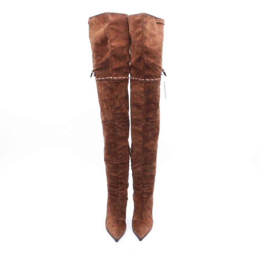 Image 3 of Overknee Boots EUR 38.5 Brown in color Brown | Vite EnVogue
