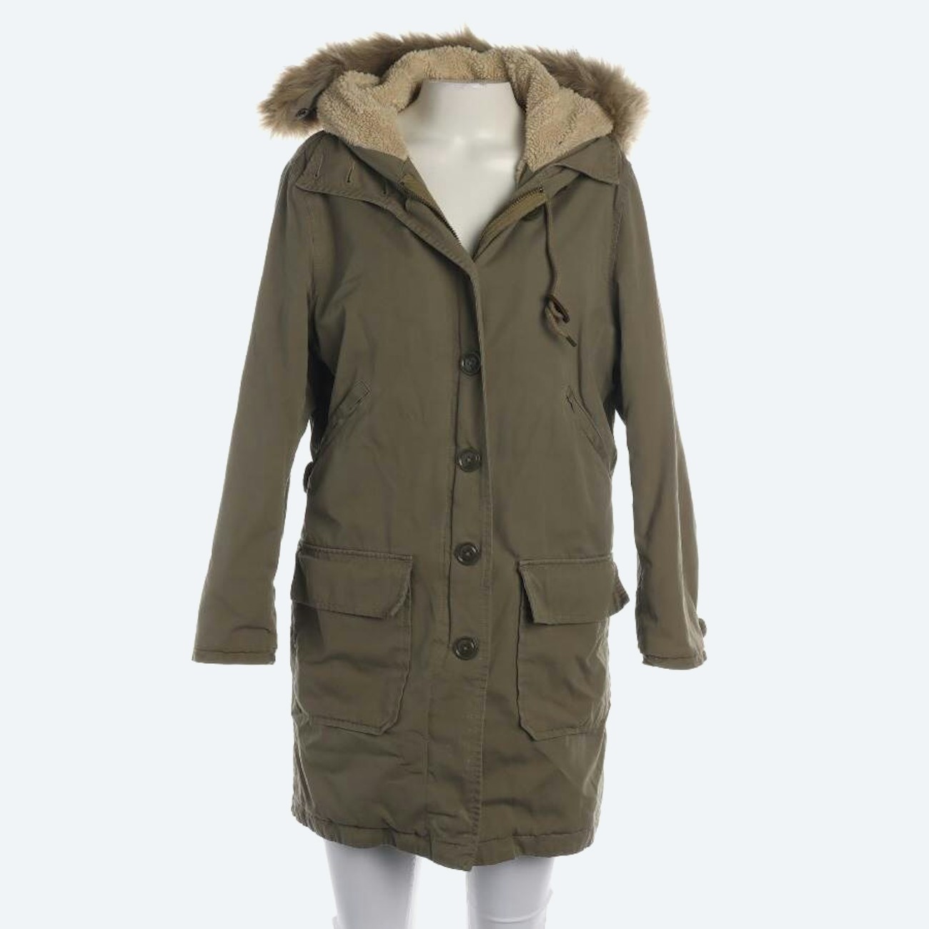 Image 1 of Winter Jacket XS Olive Green in color Green | Vite EnVogue