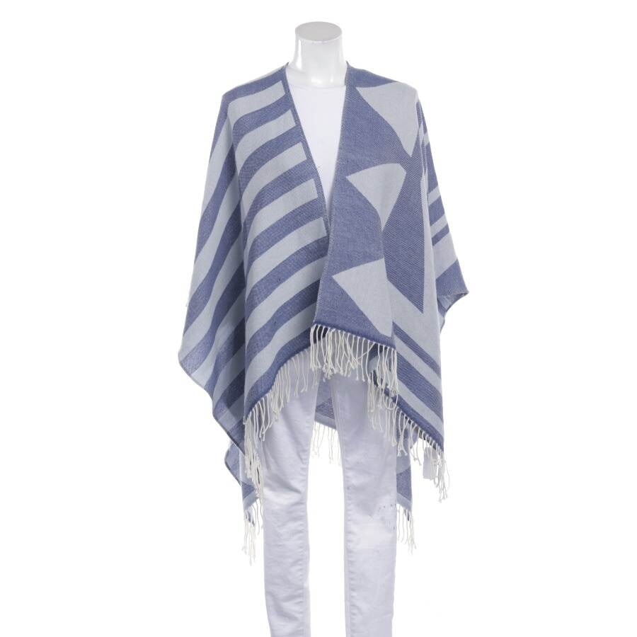 Image 1 of Wool Poncho Light Blue in color Blue | Vite EnVogue