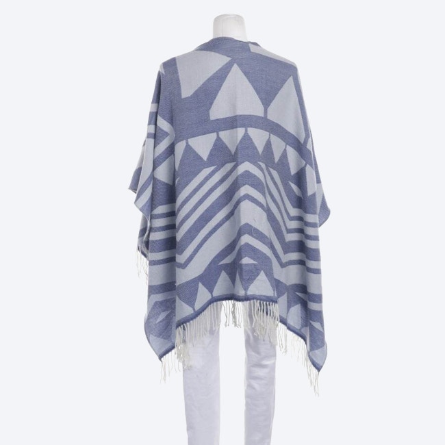 Image 2 of Wool Poncho Light Blue in color Blue | Vite EnVogue
