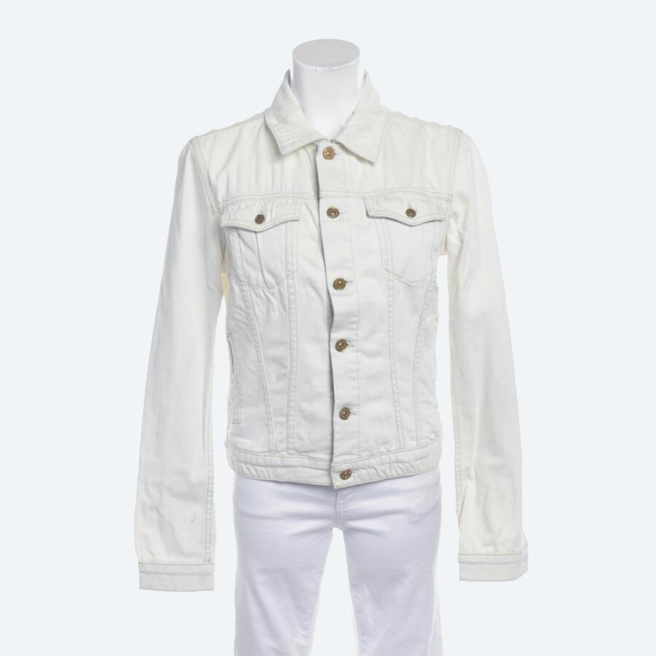 Image 1 of Jeans Jacket M White in color White | Vite EnVogue