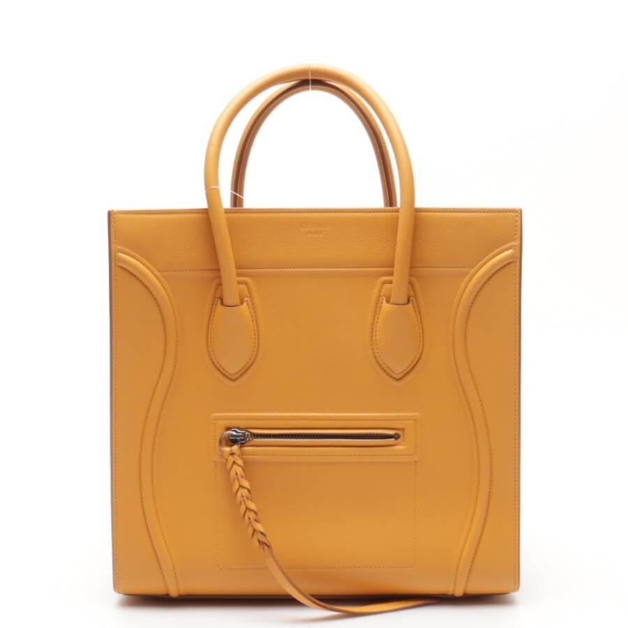 Image 1 of Luggage micro Handbag Orange in color Orange | Vite EnVogue