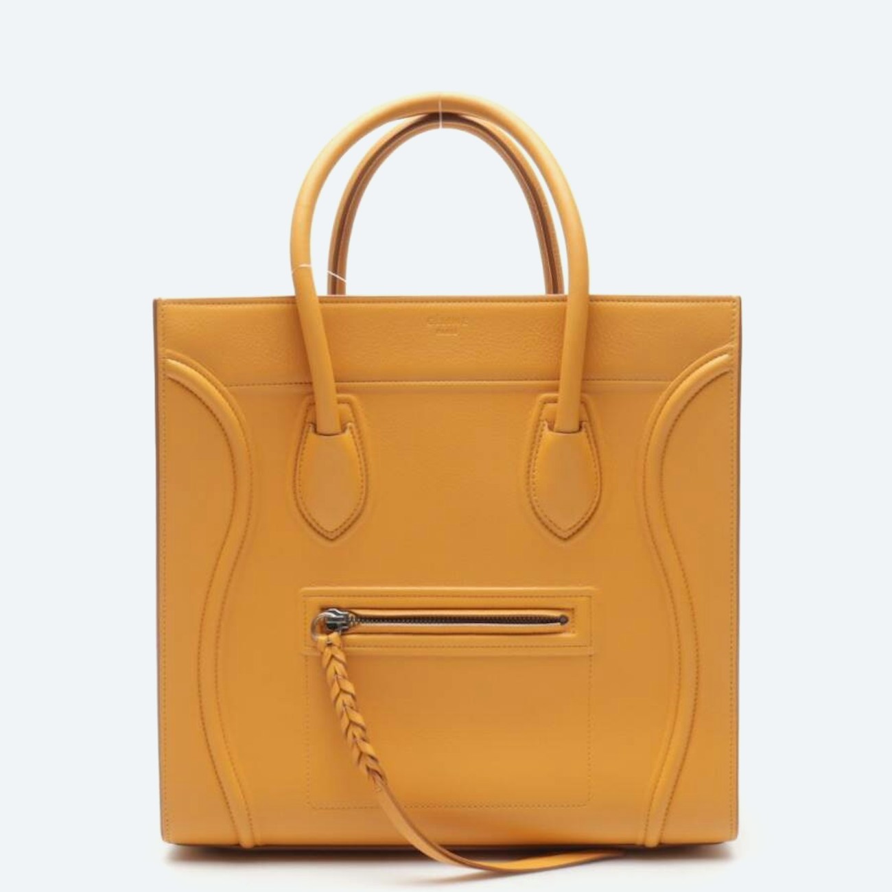 Image 1 of Luggage micro Handbag Orange in color Orange | Vite EnVogue