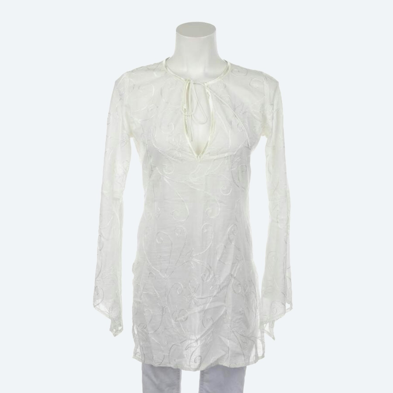 Image 1 of Shirt Blouse S Cream in color White | Vite EnVogue