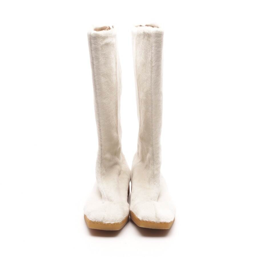 Image 2 of Boots EUR 37.5 Cream in color White | Vite EnVogue