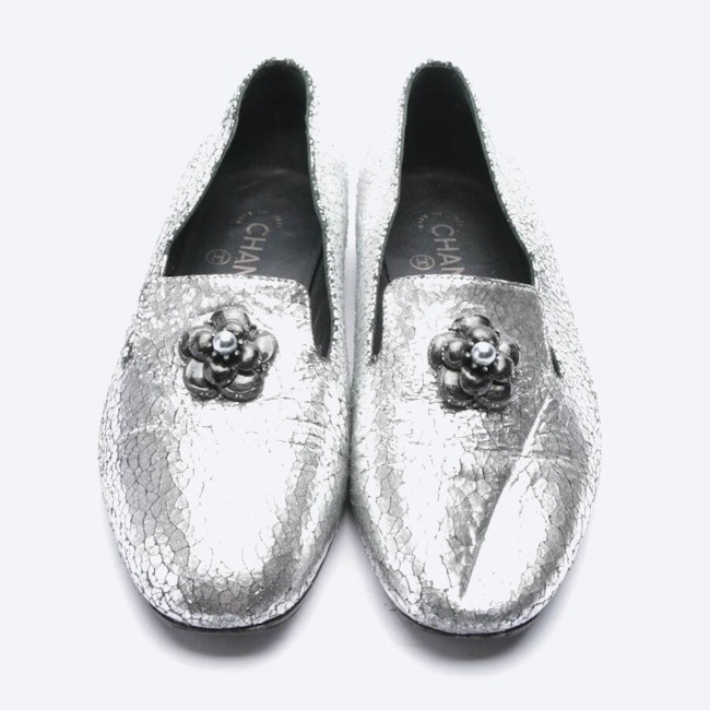 Image 2 of Ballet Flats EUR38 Silver in color Metallic | Vite EnVogue